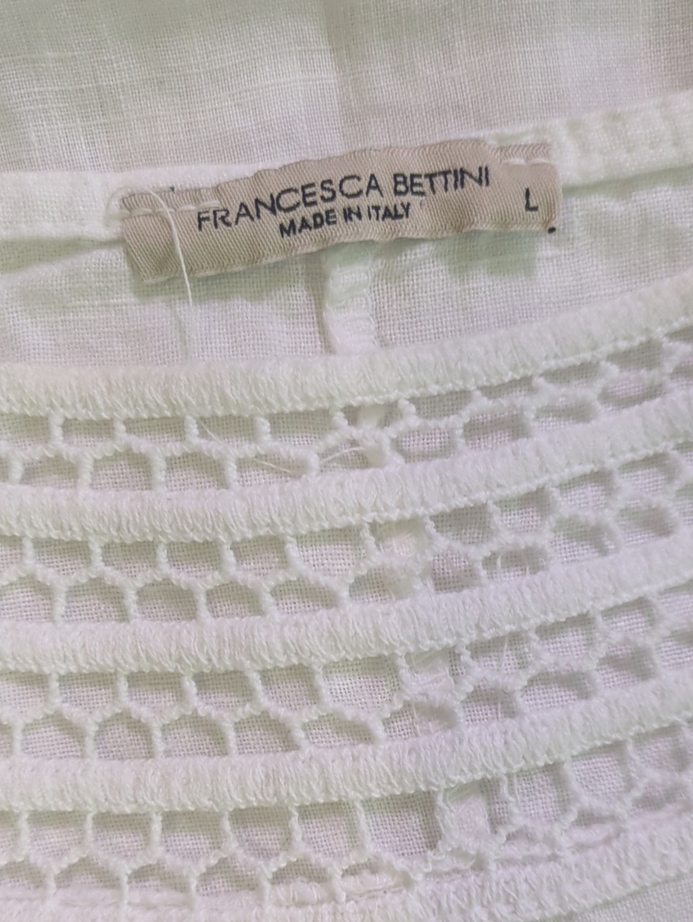 3 Linen Top Bundle Made in Italy St. Tropez West White Blouses Mixed Sizes - Picture 2 of 16
